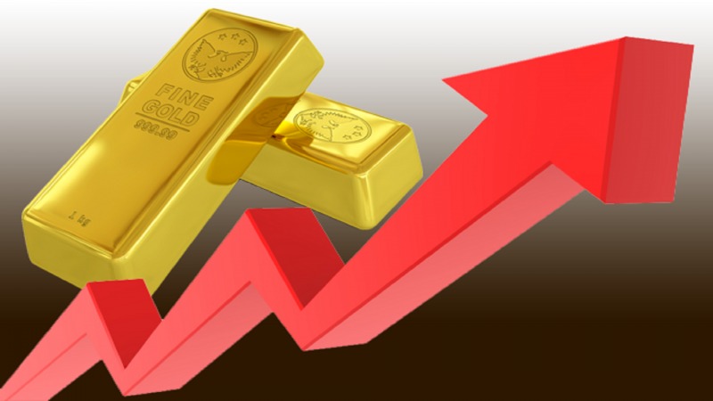 Giá vàng toàn cầu tăng mạnh trở lại sau thời gian tụt dốc